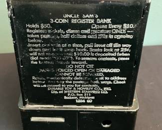 Uncle Sam's 3-Coin Register Bank
