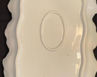 Haviland Limoges Scalloped Pink Floral Tray