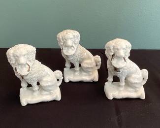 Vintage Spaghetti Poodle Figurines