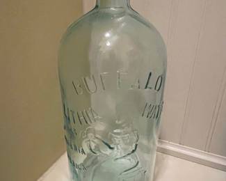 Antique Buffalo Lithia Water Bottle with "Natures Materia Medica" Embossing