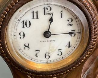 Seth Thomas Art Nouveau Figural Mantel Clock