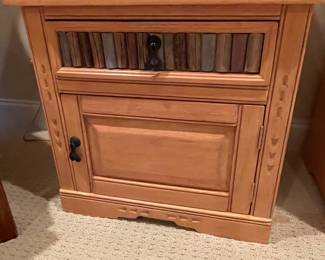 Southwestern Rustic Solid Wood Nightstand