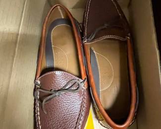 L.L. Bean Men's Dark Brown Leather Boat Shoes