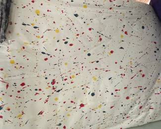 Vintage Paint Splatter Cotton Fabric