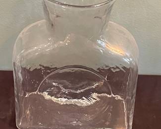 Blenko Hand-Blown Glass Water Bottle Pitcher