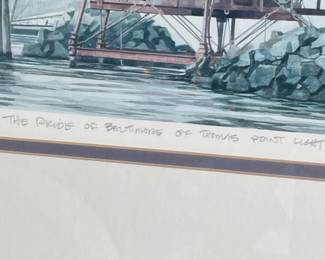 Bob Howard Limited Edition Print: The Pride of Baltimore off Thomas Point Light