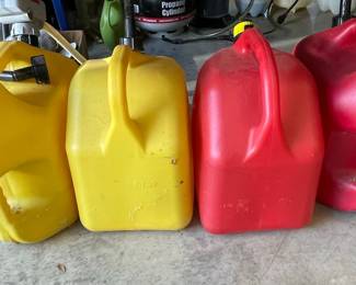 Assorted Plastic Fuel and Utility Containers