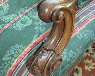 Victorian Rococo Revival Carved Mahogany Settee