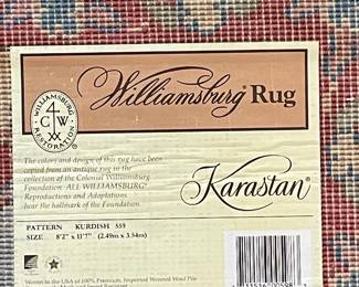 Karastan Williamsburg Collection Kurdish 559 Rug 8'2" x 11'7"