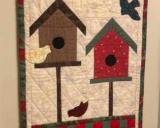 Debbie Mumm "Backyard Birdhouses" Quilt Pattern Wall Hanging