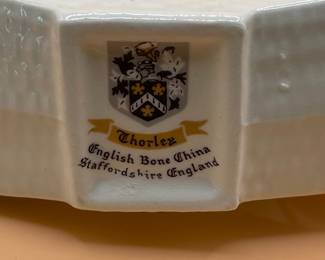 Thorley English Bone China Floral Basket