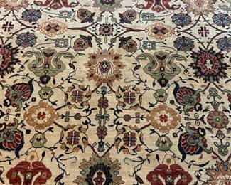 Hand-Knotted Mahal Design Wool Area Rug