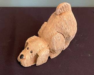 Vintage Sandicast Golden Retriever Puppy Figurine