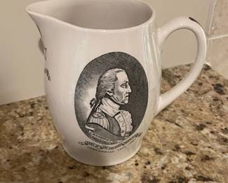 George Washington "Sons of the American Revolution Centennial" Commemorative Pitcher