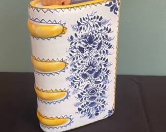 Metropolitan Museum of Art Ceramic Book Flask - Made in Portugal
