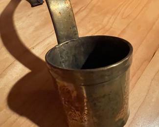 Antique Brass Measuring Ladle or Dipper - Possibly 1 Pint