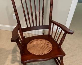 Victorian Green Man Carved Rocking Chair