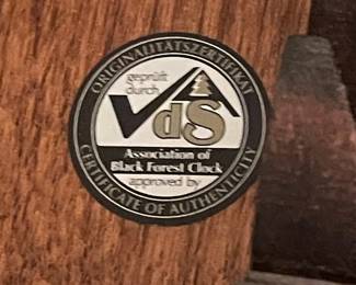 Black Forest Cuckoo Clock with VdS Certificate