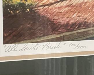 David Yontz Signed Limited Edition Print 'All Saints' Parish'
