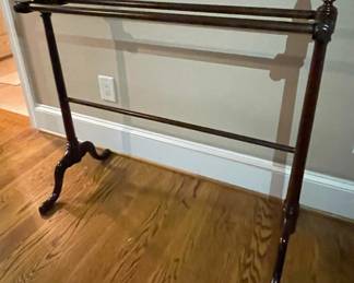 Victorian Style Mahogany Quilt Rack