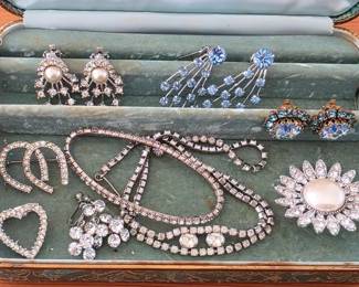 Vintage rhinestone jewelry