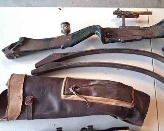 Vintage crossbow set up