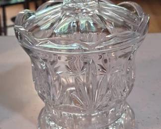 Crystal biscuit jar