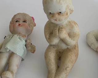 Miniature bisque dolls