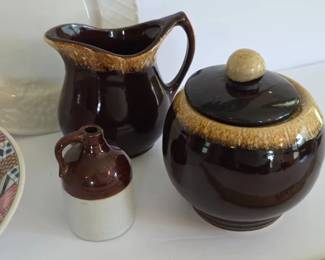 Roseville pottery pieces