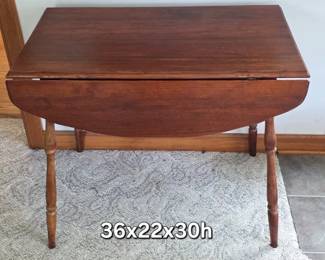 All wood vintage drop leaf kitchen table