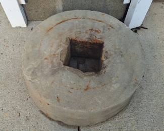 Antique grindstone