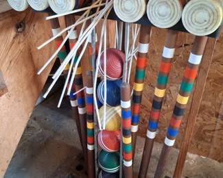 Vintage croquet set