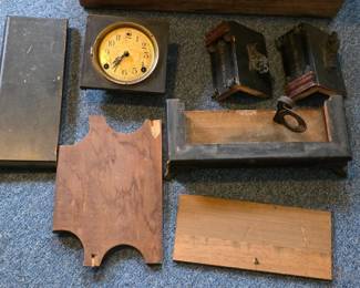 Dismantled antique Sessions Clock Co. mantel clock