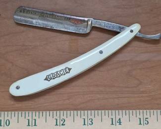 Gracie straight razor, manufactured in Solingen, Germany
