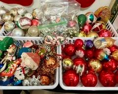 Lots of Christmas ornaments