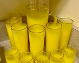 Mid-Century Boho Blendo Pitcher & Glasses set