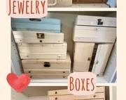 Lots of Vintage Jewelry Boxes