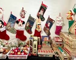 Vintage Glass Christmas ornaments and Stockings