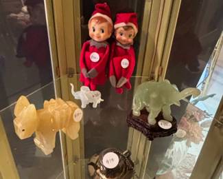 Vintage Pair of Knee Hugger Christmas Elves second image
