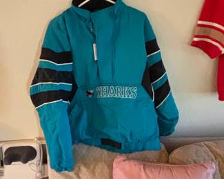 Vintage San Jose Sharks Starter Pullover Jacket second image