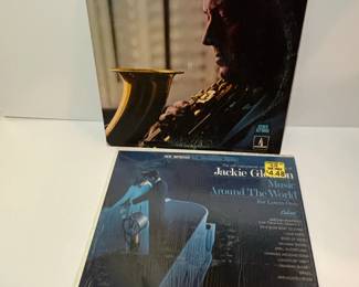 Boots Randolph Boots with Strings Vinyl LP and Jackie Gleason Music Around the World for Lovers Only Vinyl LP Lot