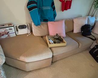 Sectional Sofa with Textured Upholstery