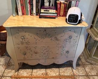 Venetian Paint Decorated Bombe Chest