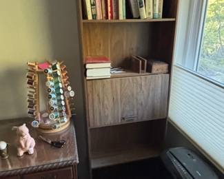 Vintage J.B. Van Sciver MidCentury Modern Bookcase with DropDown Desk