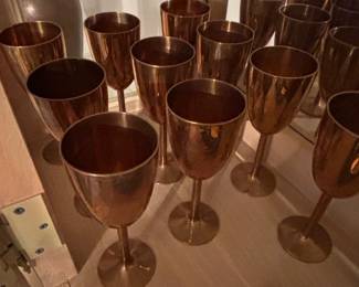 Vintage Coppercraft Guild Copper Goblets