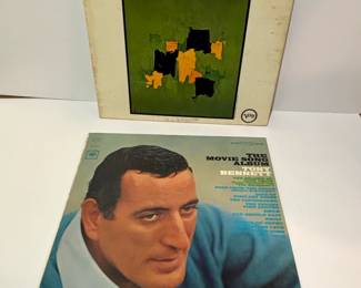 Vintage Jazz Vinyl Record Lot Stan Getz or Joao Gilberto  Tony Bennett  The Movie Song Album