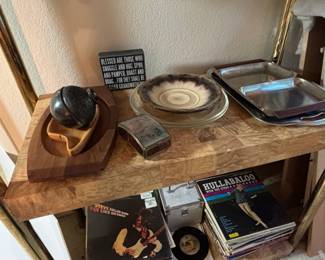 MidCentury Decorative Assortment with Vinyl Records