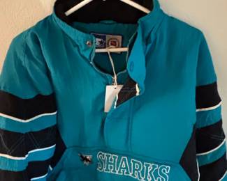 Vintage s San Jose Sharks Starter Pullover Jacket