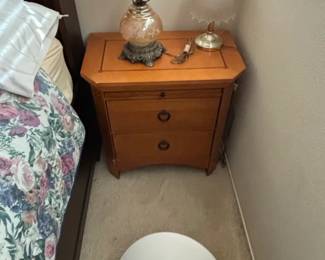 MidCentury Modern Style TwoDrawer Nightstand