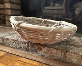 Woven Willow Oval Tray Basket